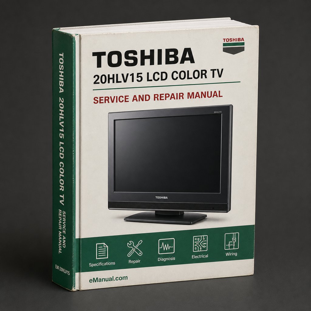 Toshiba 20HLV15 LCD Color TV Service Manual Download PDF