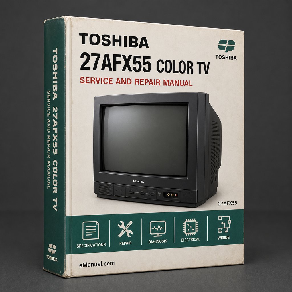 Toshiba 27AFX55 Color TV Service Manual Download PDF