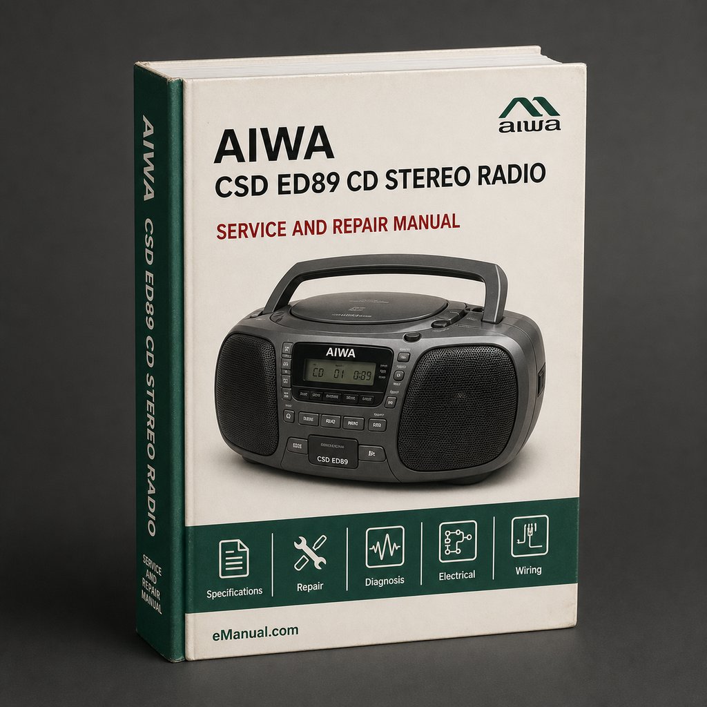 Parts List Manual Aiwa CSD ED89 CD Stereo RADIO CASSETTE RECORDER PDF Download