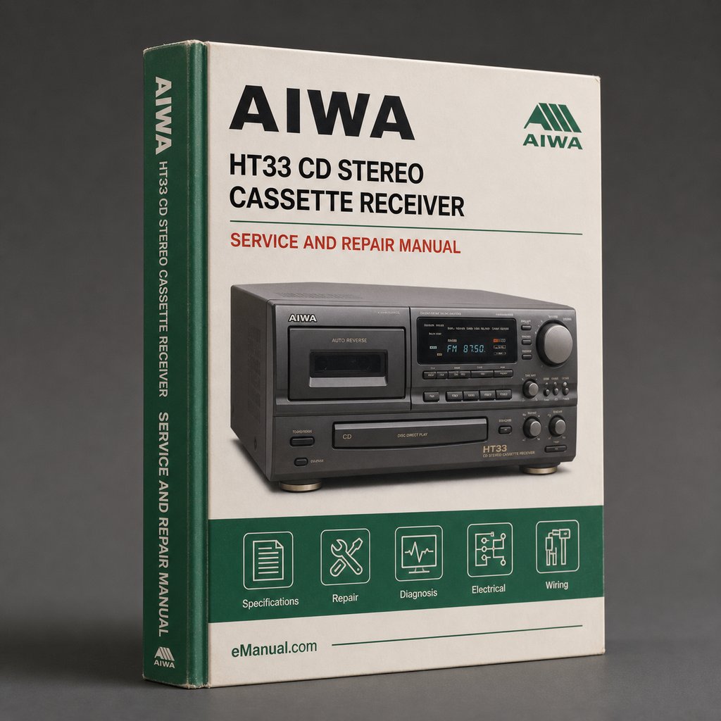 Parts List Manual Aiwa Z HT33 CD Stereo CASSETTE Receiver PDF Download