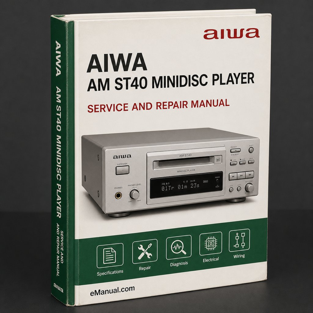 Aiwa AM ST40 MINIDISC Player Parts List Manual PDF Download
