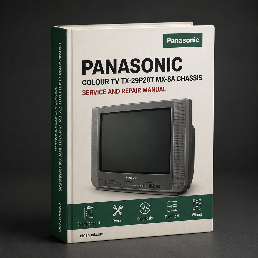 Panasonic Colour TV TX-29P20T MX-8A Chassis Service Manual Download PDF