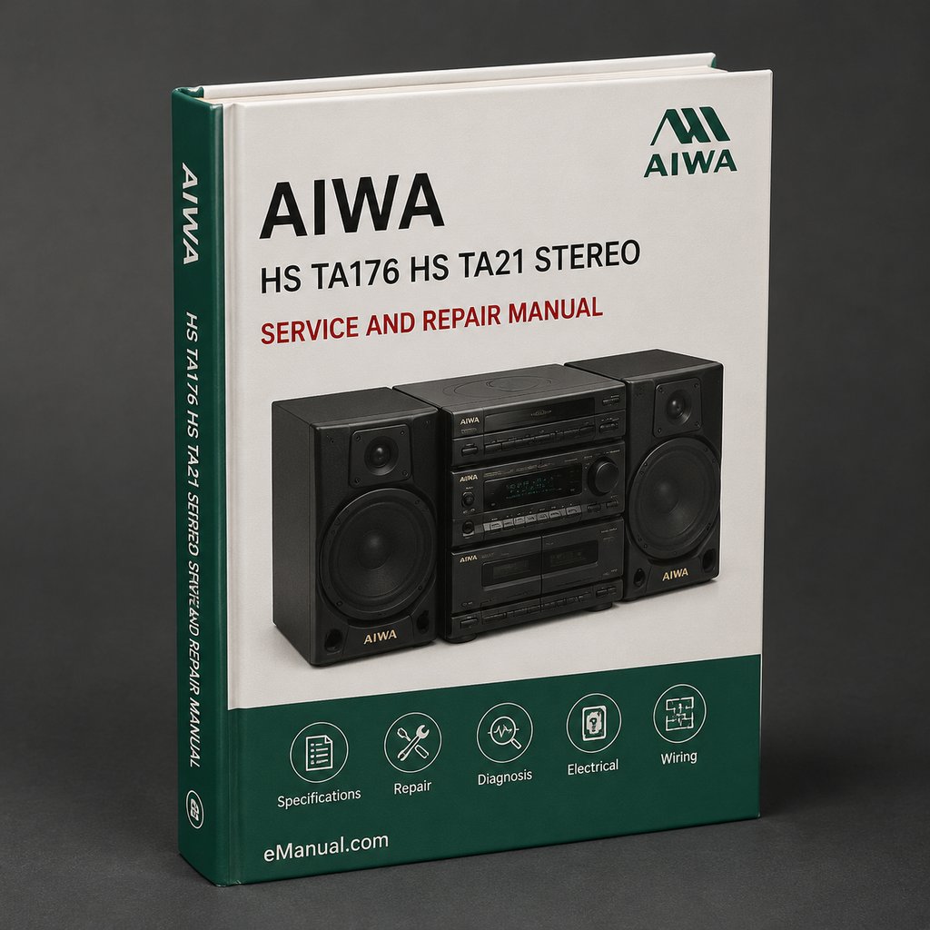 Parts List Manual Aiwa HS TA176 / HS TA21 Stereo RADIO CASSETTE Player PDF Download