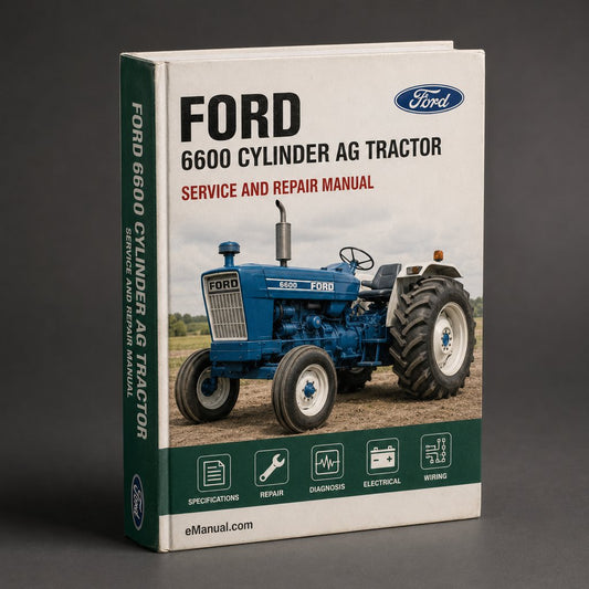 Ford 6600 4 CYLINDER AG Tractor ILLUSTRATED Parts List Manual PDF Download