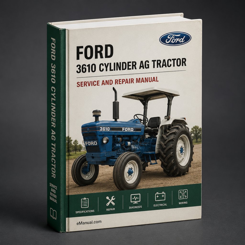 Ford 3610 3 CYLINDER AG Tractor ILLUSTRATED Parts List Manual PDF Download