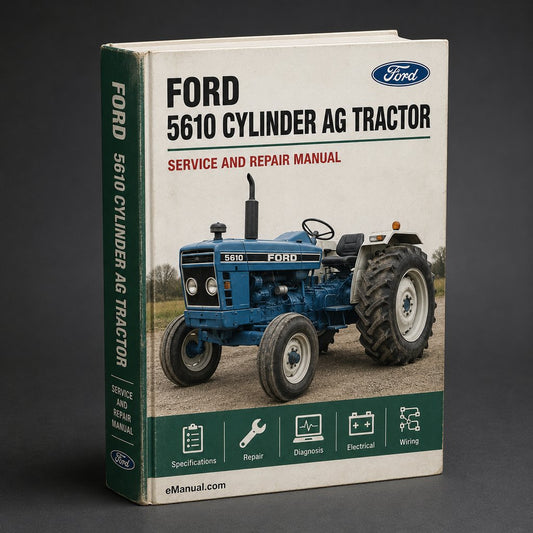 Ford 5610 4 CYLINDER AG Tractor ILLUSTRATED Parts List Manual PDF Download