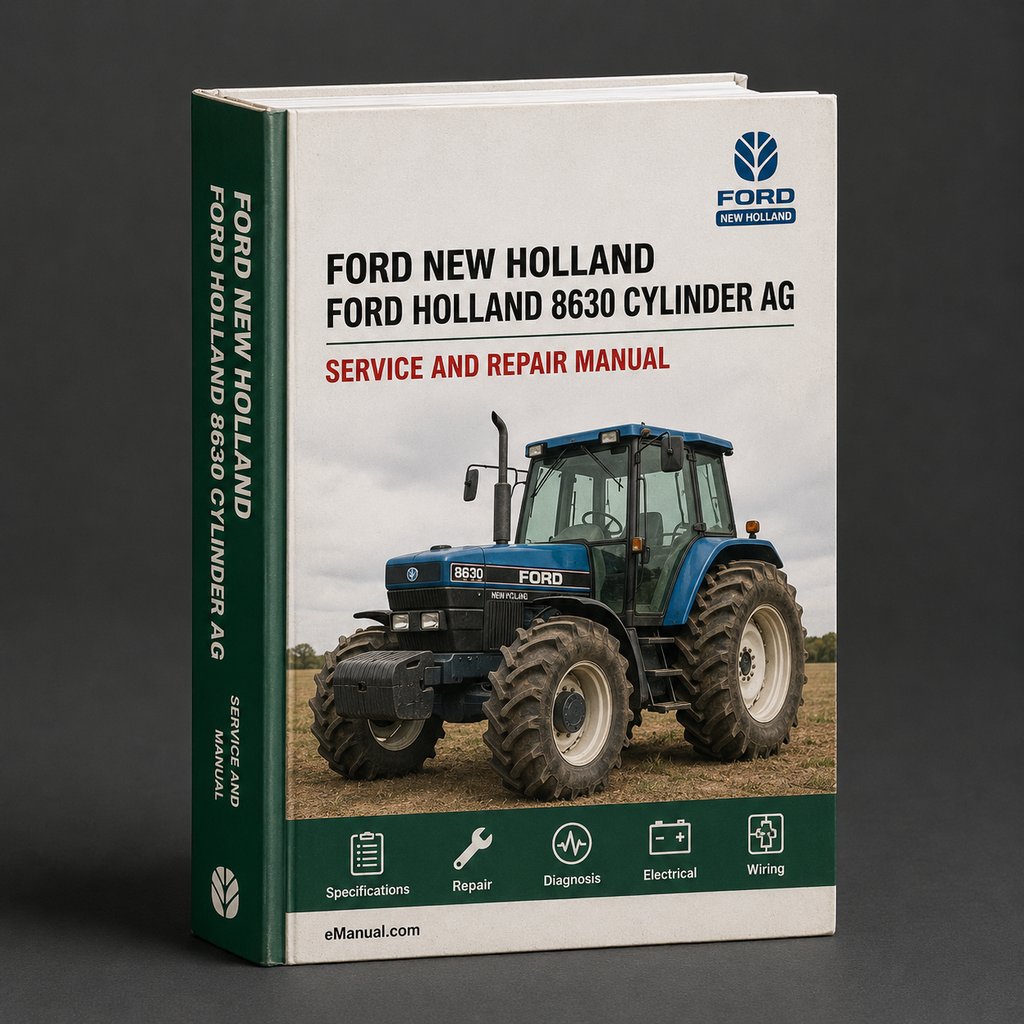 Ford New Holland 8630 6 CYLINDER AG Tractor ILLUSTRATED Parts List Manual PDF Download