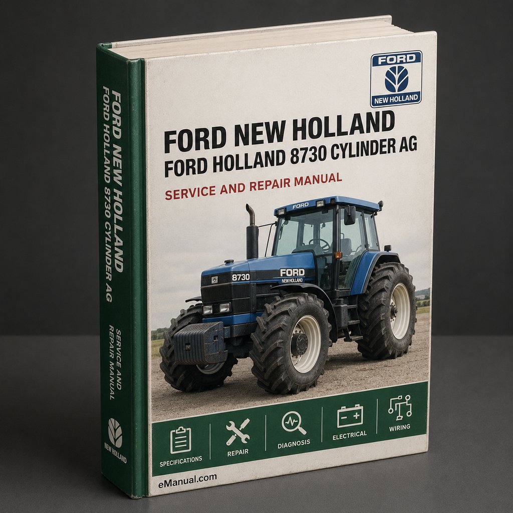 Ford New Holland 8730 6 CYLINDER AG Tractor ILLUSTRATED Parts List Manual PDF Download