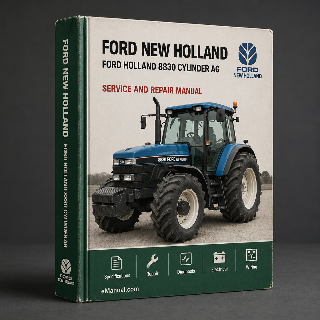 Ford New Holland 8830 6 CYLINDER AG Tractor ILLUSTRATED Parts List Manual PDF Download
