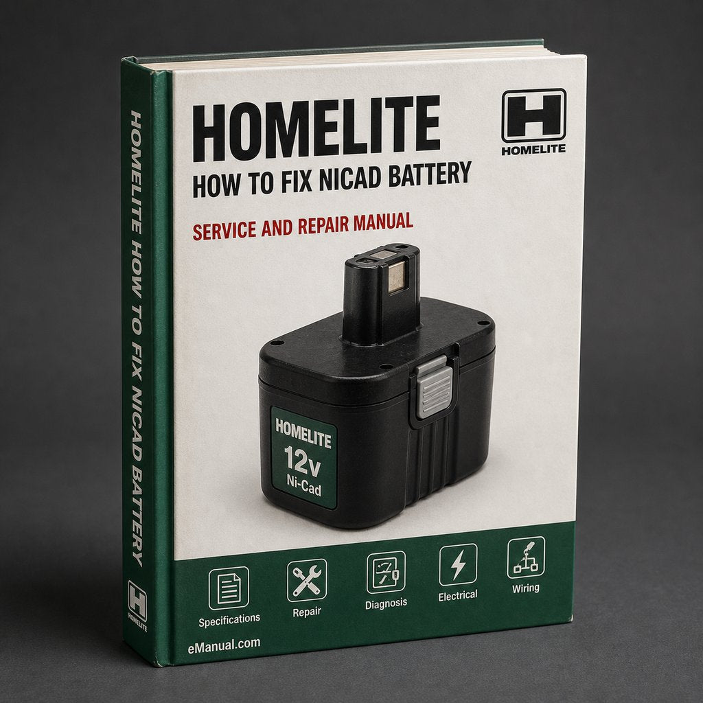 How to Fix HOMELITE NICAD Battery RVD NICD Battery Fix DIY Plan Guide