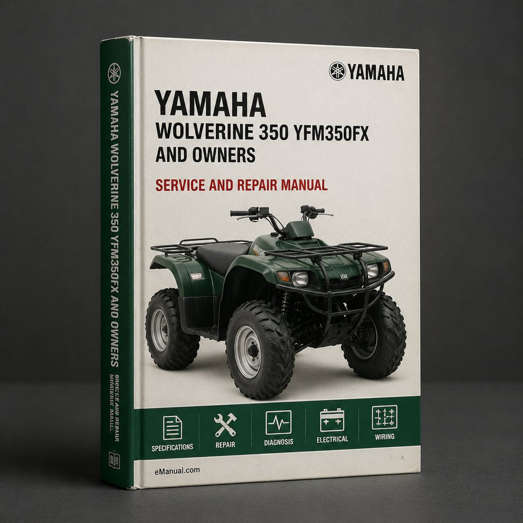 Yamaha WOLVERINE 350 Service Manual YFM350FX PDF Download and Owners Manual ATV Workshop Shop Repair Manual