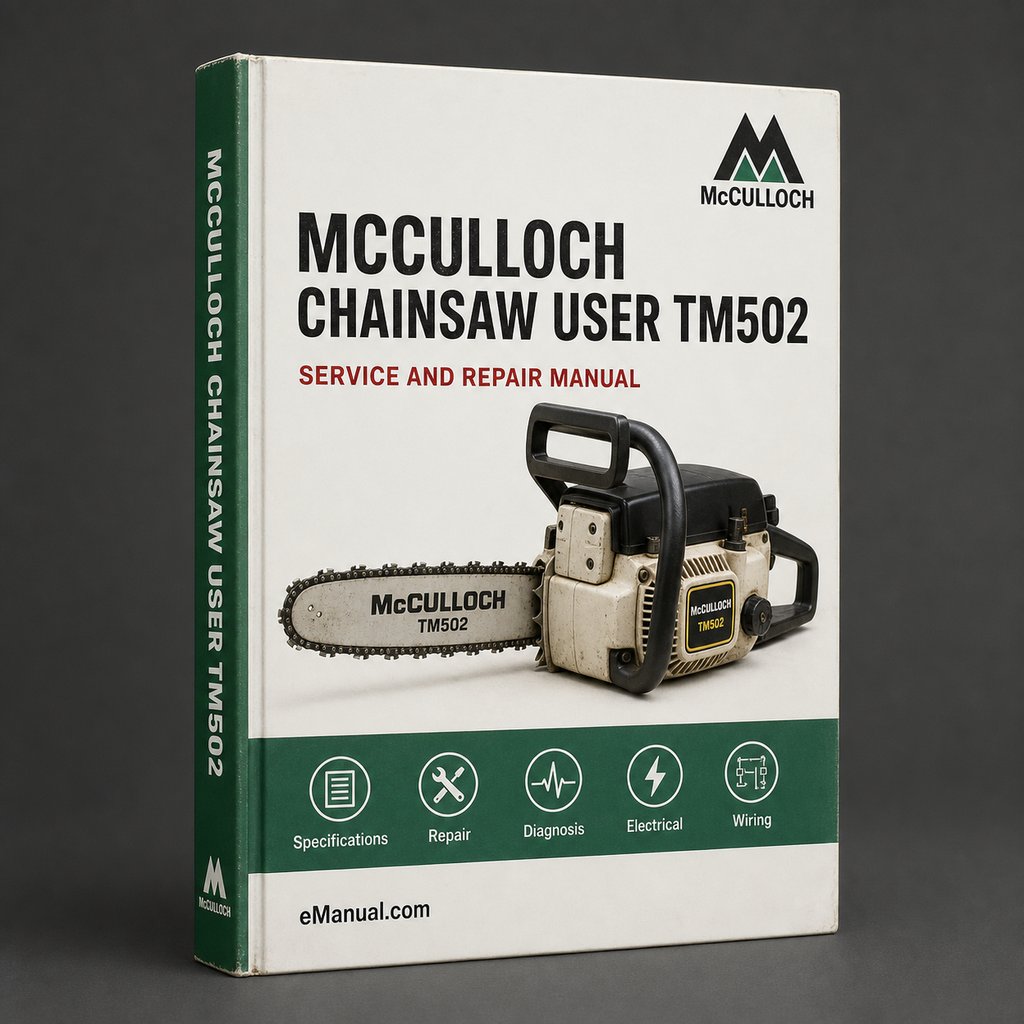 MCCULLOCH CHAINSAW User Manual TM502 PDF Download