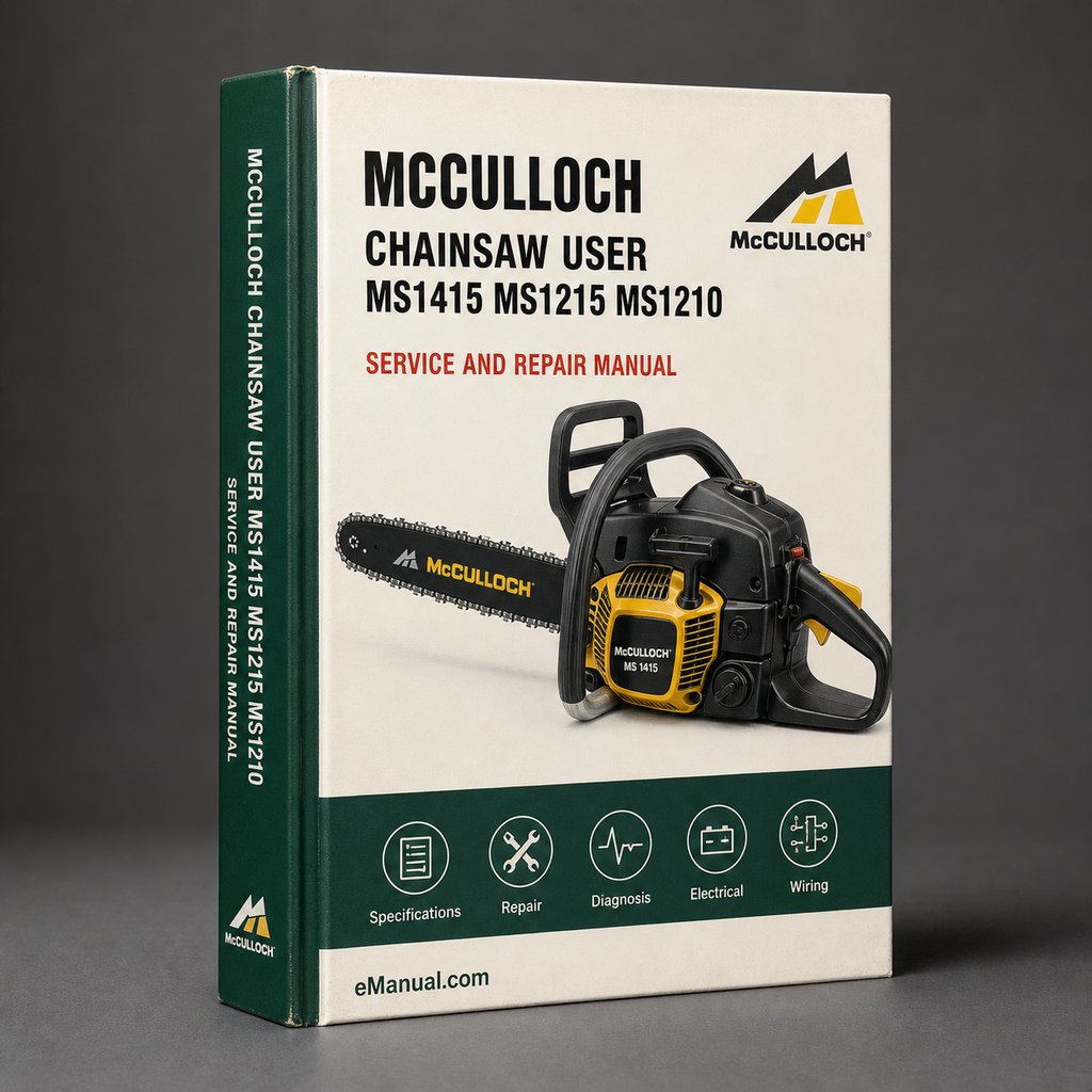 MCCULLOCH CHAINSAW User Manual MS1415 MS1215 MS1210 PDF Download