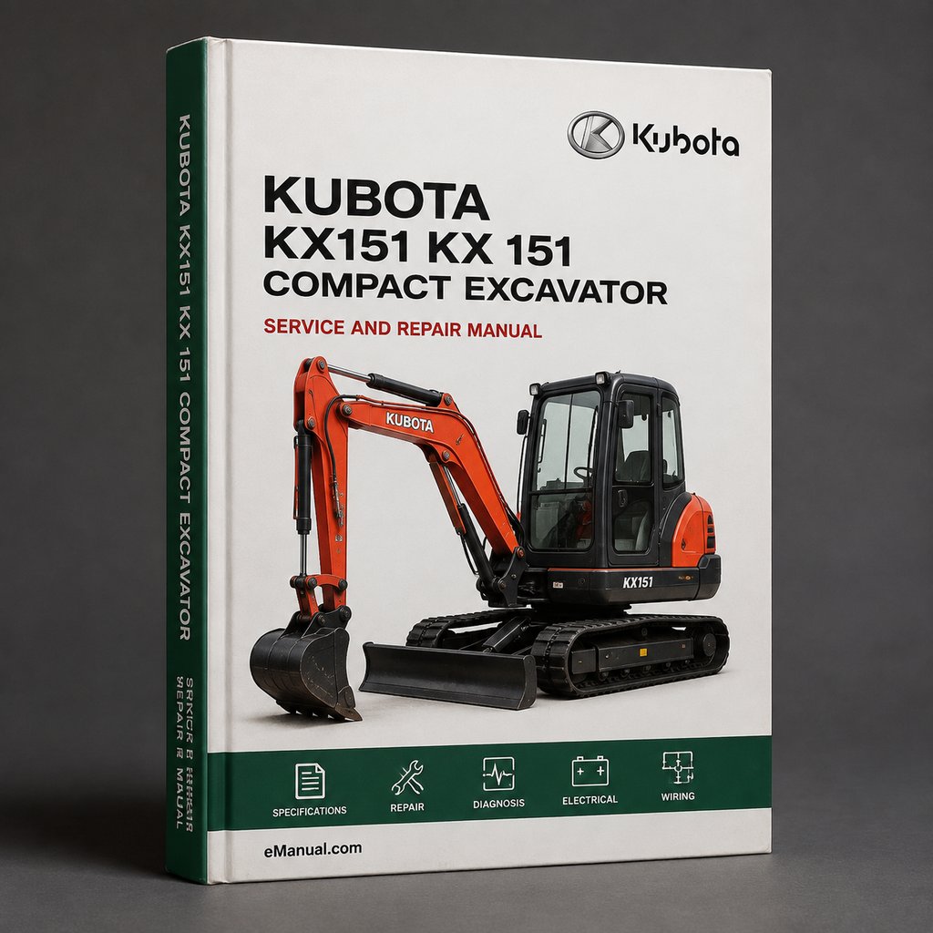 KUBOTA KX151 kx 151 Compact Excavator Parts Manual IPL PDF Download