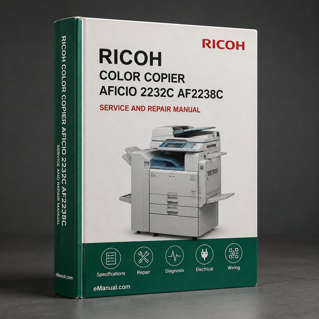 Ricoh Color Copier Aficio 2232C Af2238C Af2228C Manuals PDF Download