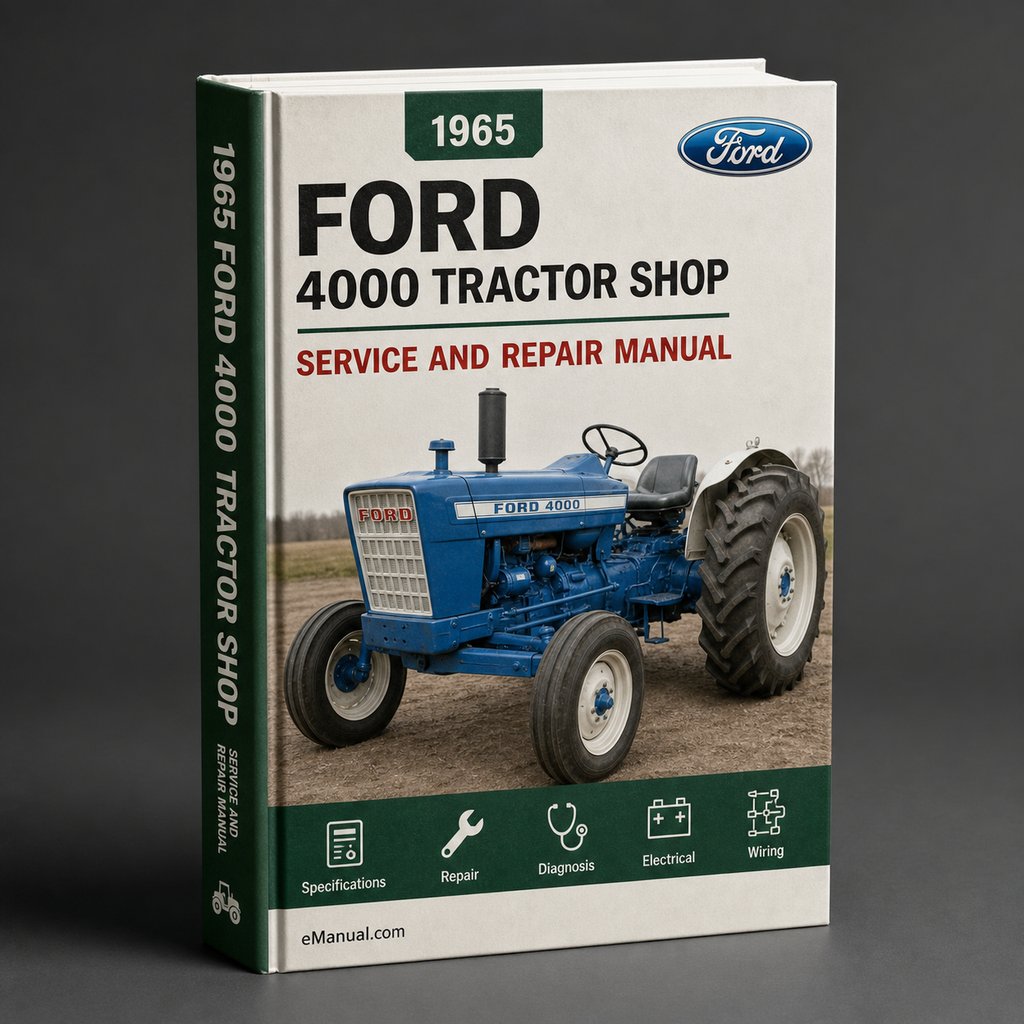Ford 4000 Tractor Service Repair Shop Manual Workshop 1965-1975 PDF Download