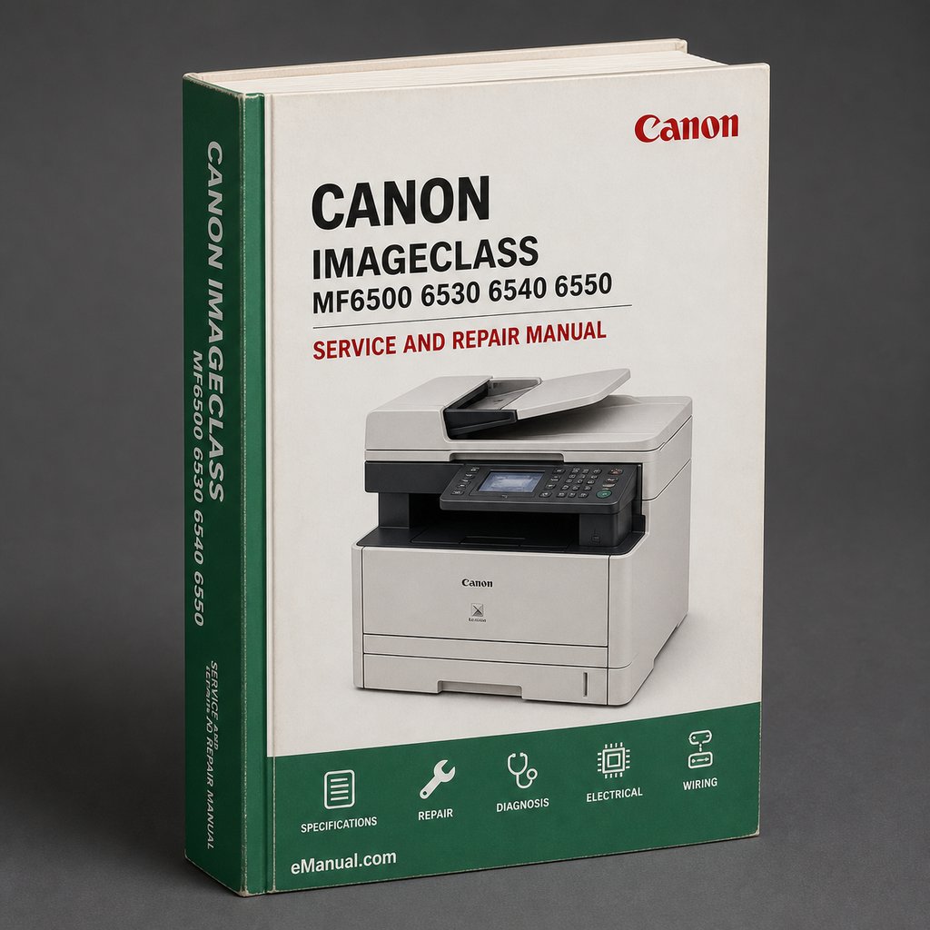 Canon ImageClass MF6500 6530 6540 6550 6580 Service & Repair Manual + Parts Catalog PDF Download