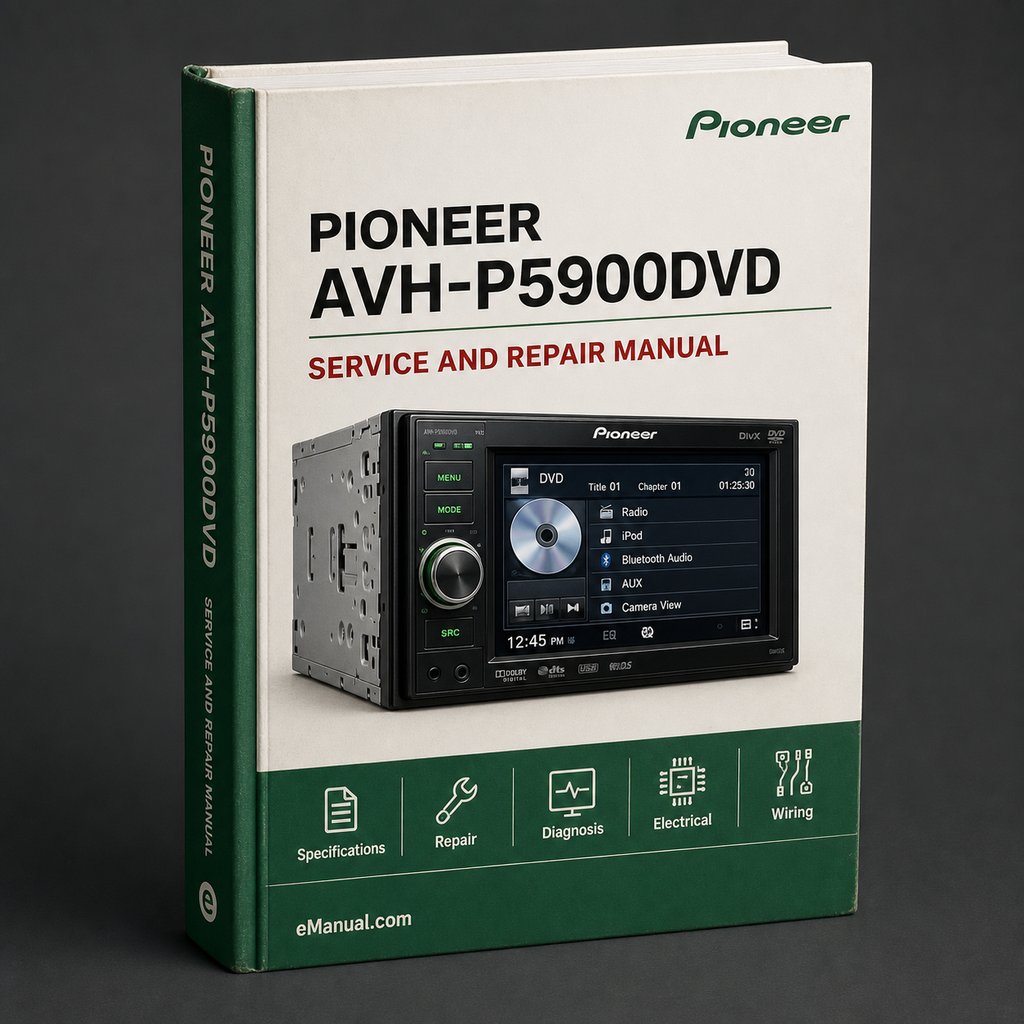 Pioneer AVH-P5900DVD Service Manual & Repair Guide PDF Download