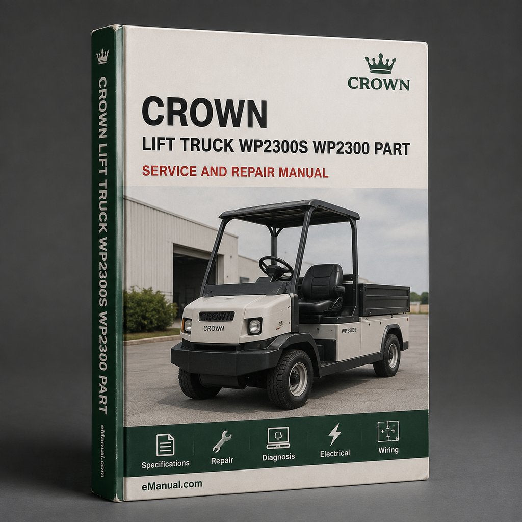 CROWN Lift Truck WP2300S WP2300 Parts PART Manual Walkie Pallet Truck PDF Download