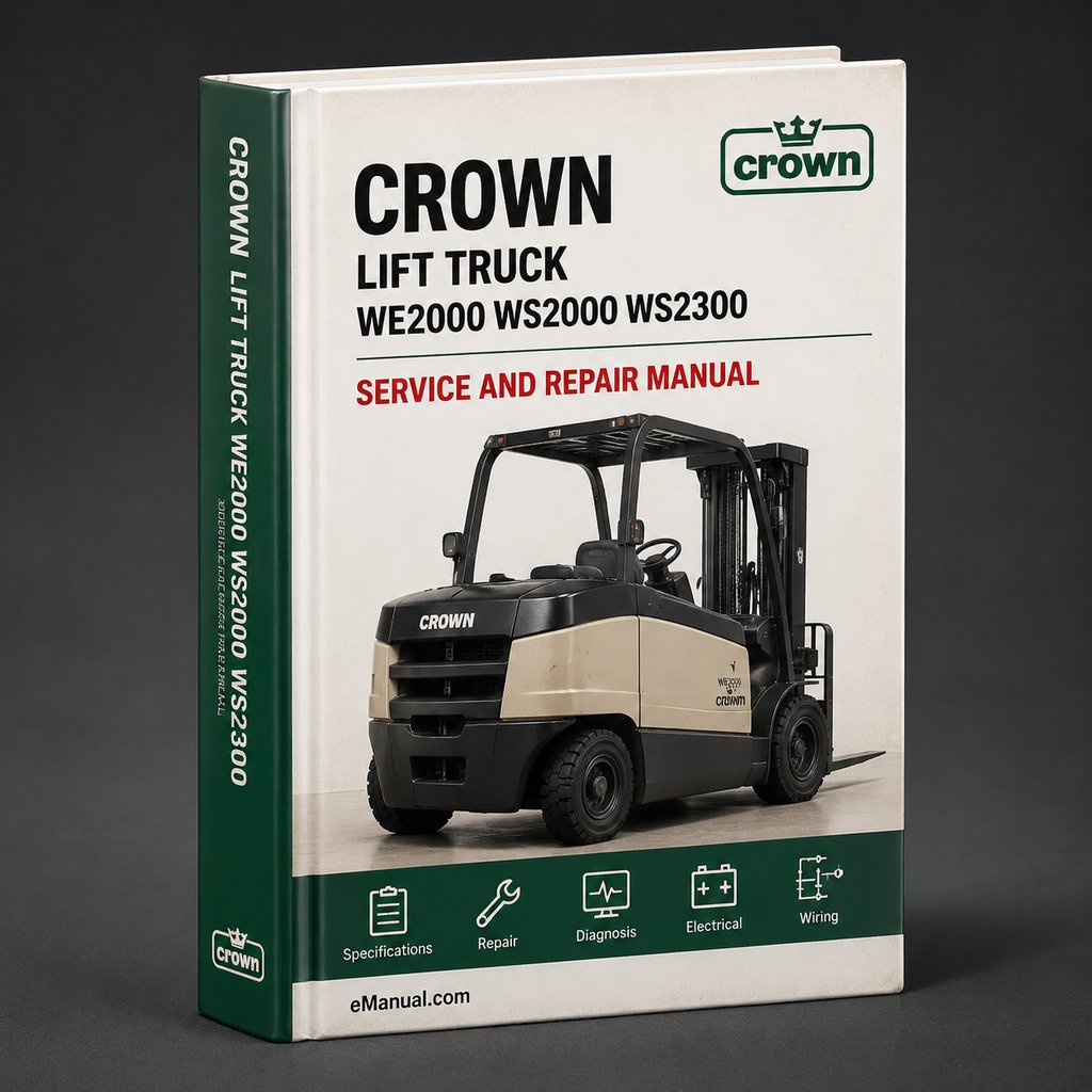 CROWN Lift Truck WE2000 WS2000 WS2300 Parts PART Manual PDF Download