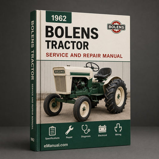 1962-1978 Bolens Tractor Service/Repair Manual