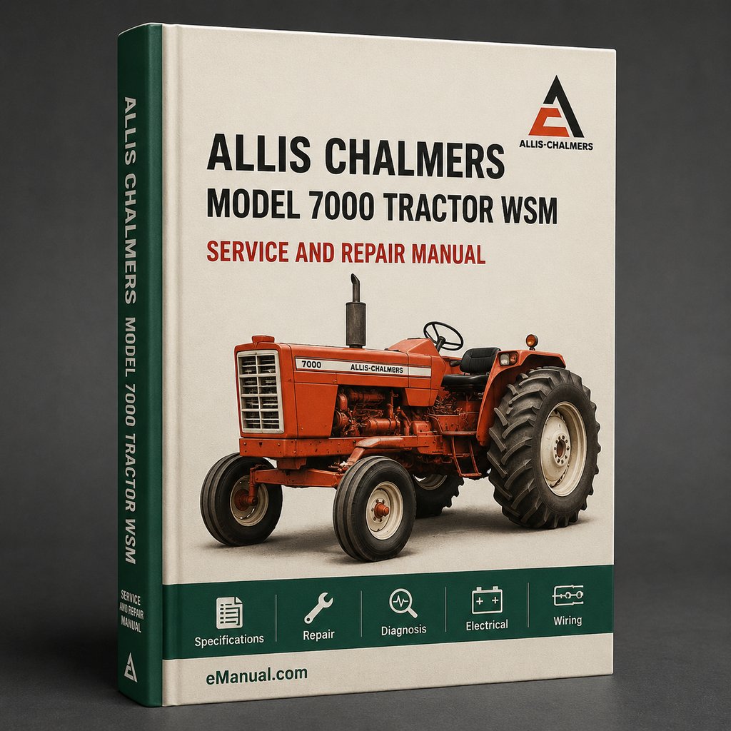 Allis Chalmers Model 7000 Tractor WSM Service Manual Repair