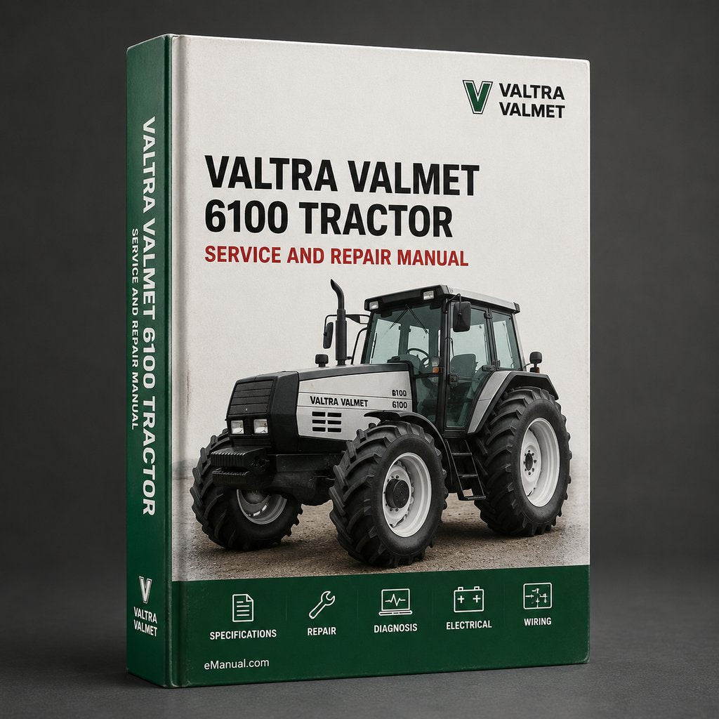 Valtra Valmet 6100 Tractor Service Repair Workshop Manual