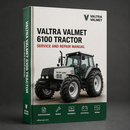 Valtra Valmet 6100 Tractor Service Repair Workshop Manual