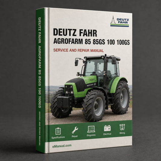 DEUTZ FAHR AGROFARM 85 85GS 100 100GS Owner User Manual