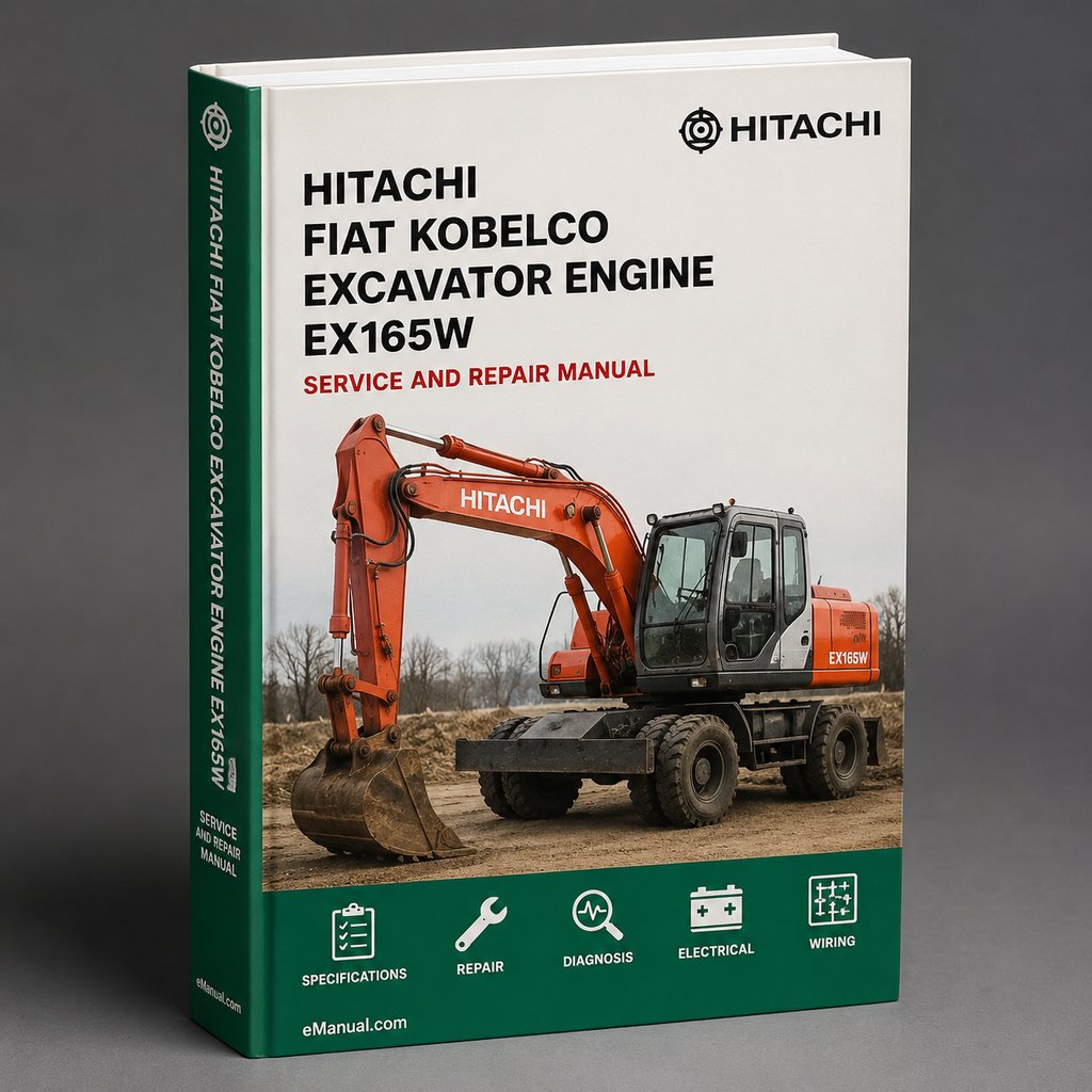 Hitachi FIAT KOBELCO Excavator & Engine EX165W EX165 EX 135 165 W EX135W Workshop Repair Manual
