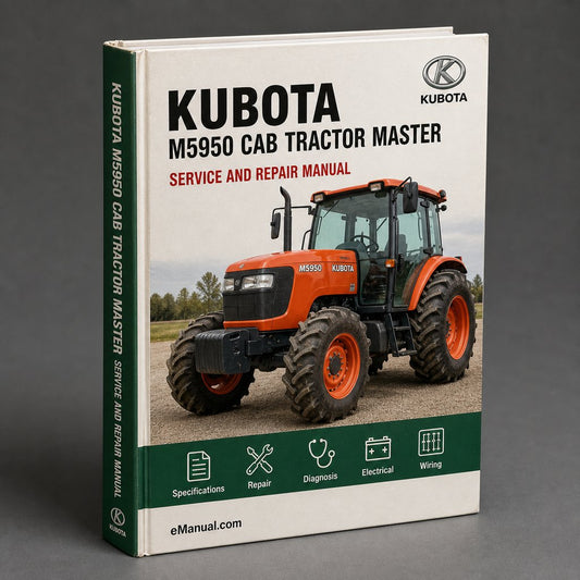 Kubota M5950 CAB Tractor Illustrated Master Parts List Manual