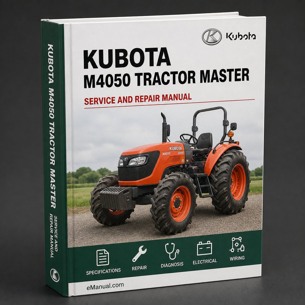 Kubota M4050 Tractor Illustrated Master Parts List Manual