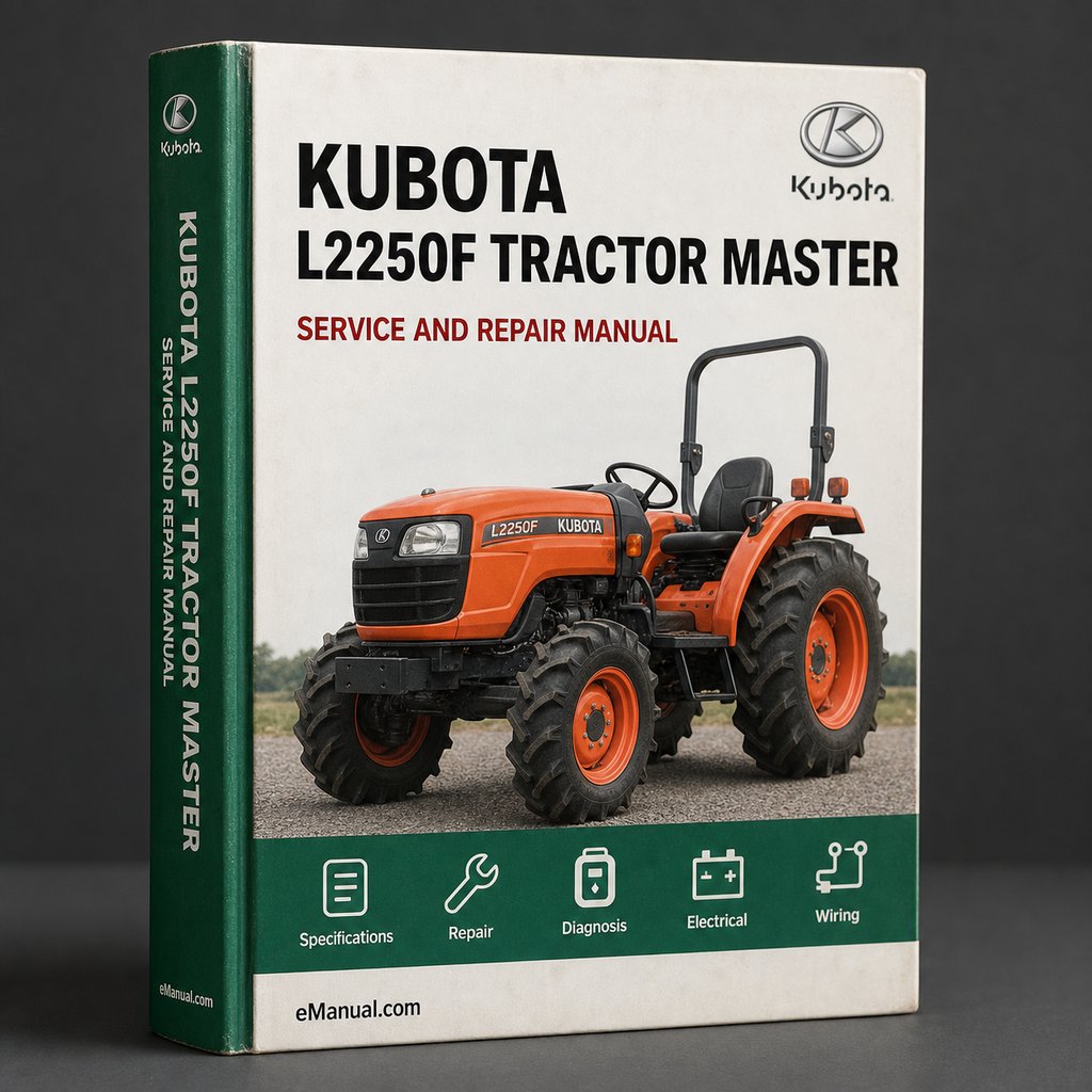 Kubota L2250F Tractor Illustrated Master Parts List Manual
