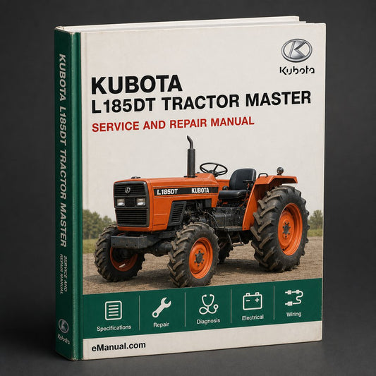 Kubota L185DT Tractor Illustrated Master Parts List Manual