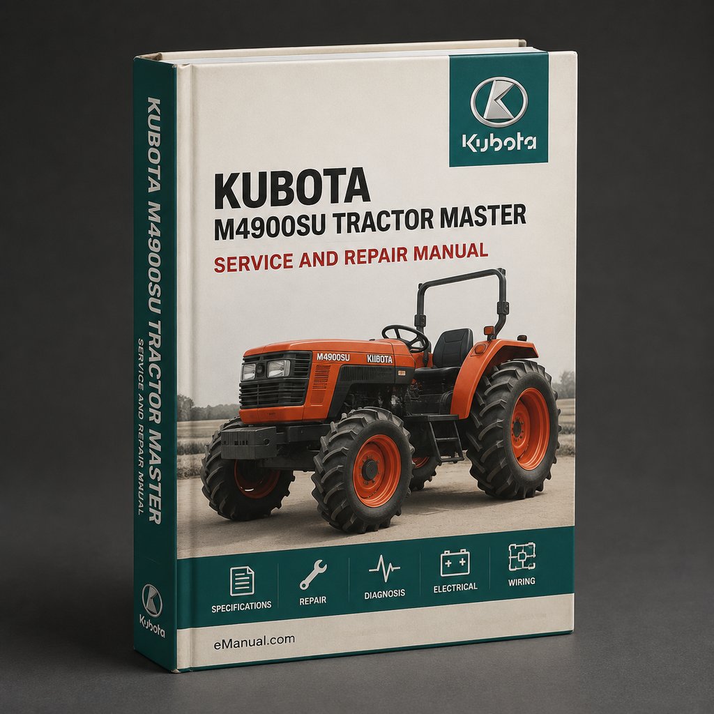 Kubota M4900SU Tractor Illustrated Master Parts List Manual