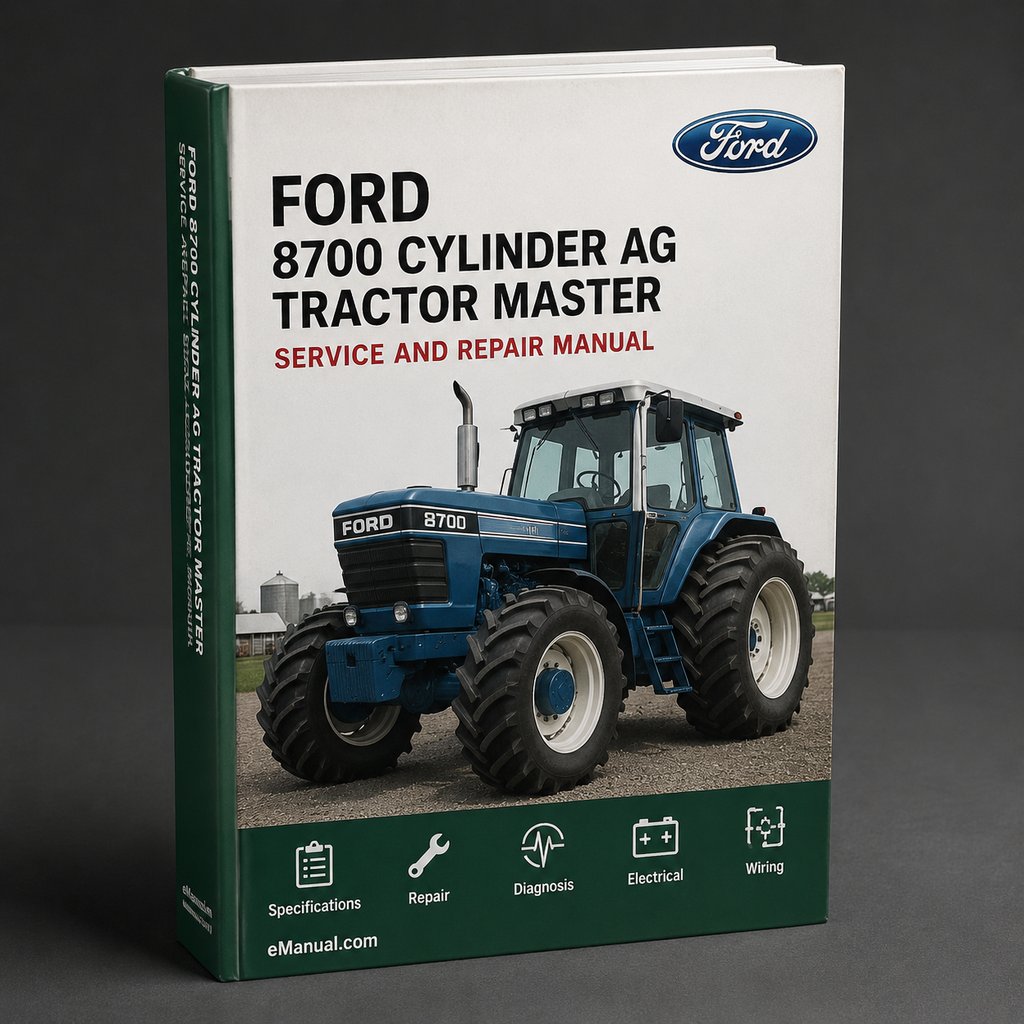 Ford 8700 6 CYLINDER AG Tractor MASTER ILLUSTRATED Parts List Manual BOOK