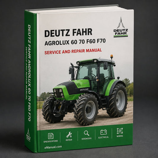 DEUTZ FAHR AGROLUX 60 70 f60 F70 F80 Owner User Manual