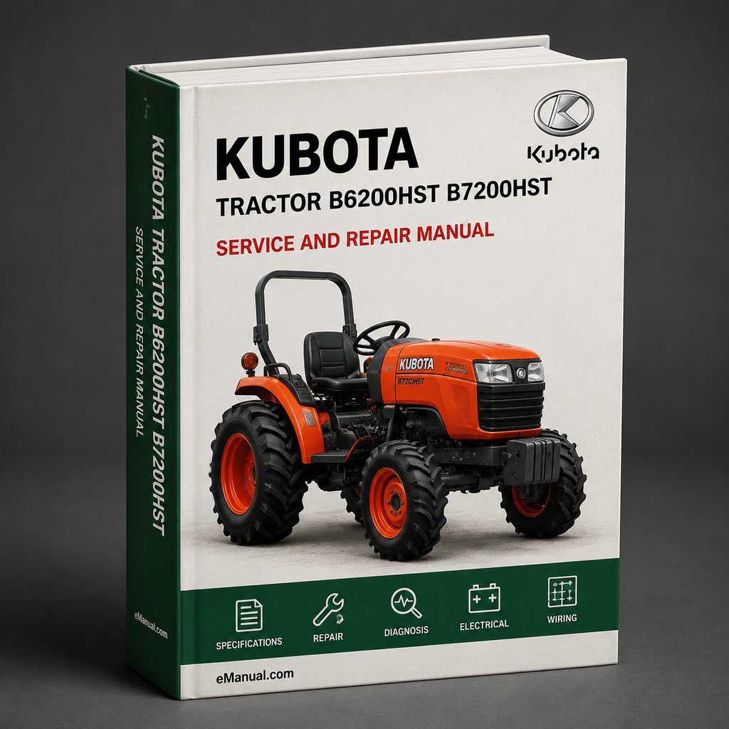 Kubota Tractor B6200hst B7200hst Workshop /Service Manual