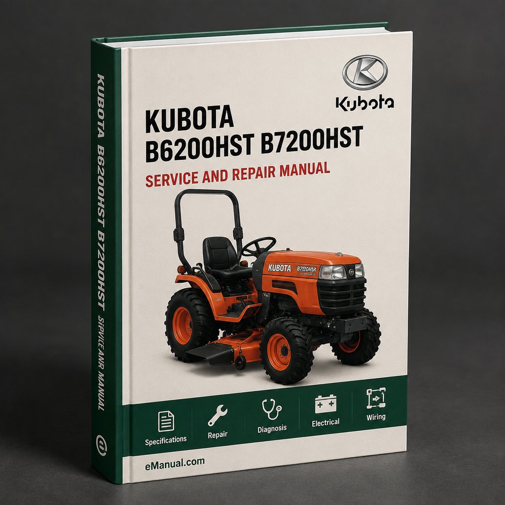 Kubota B6200HST B7200HST Workshop Service Repair Manual