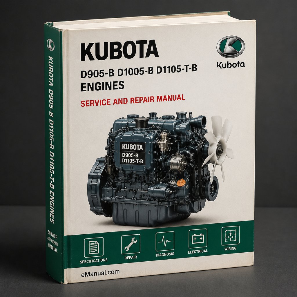Kubota D905-B D1005-B D1105-T-B Engines Workshop Manual