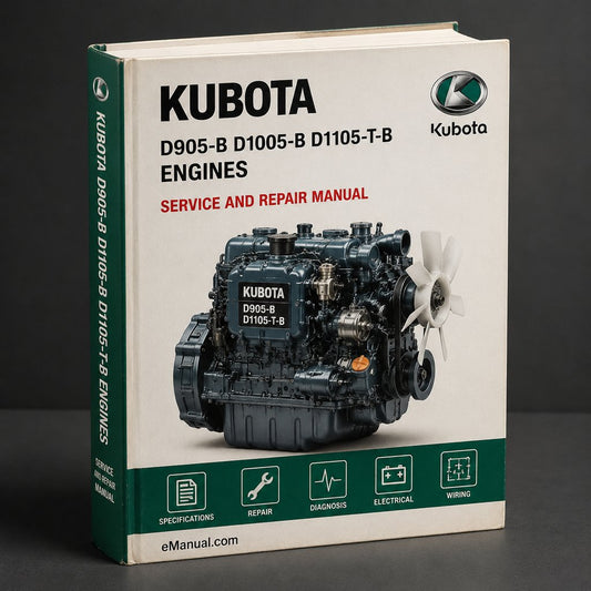 Kubota D905-B D1005-B D1105-T-B Engines Workshop Manual