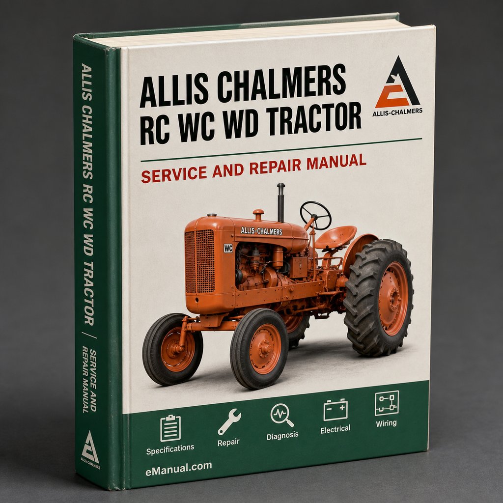 Allis Chalmers RC WC WD Tractor Factory Service Manual