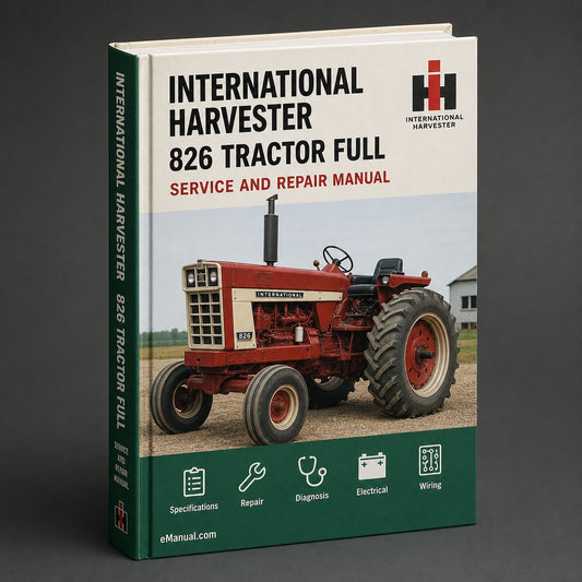 International Harvester 826 Tractor Full Service Repair Manual
