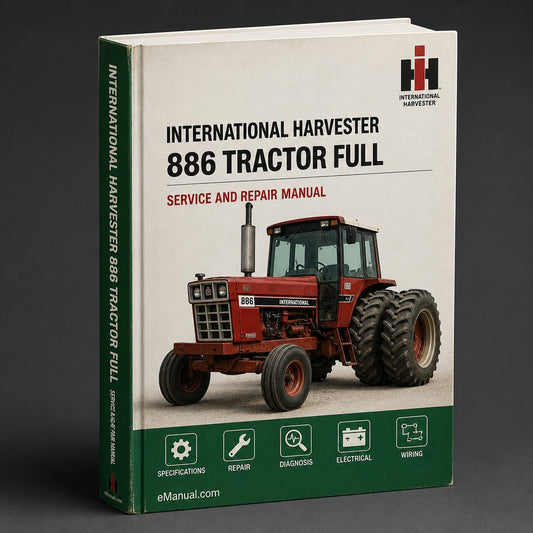 International Harvester 886 Tractor Full Service Repair Manual