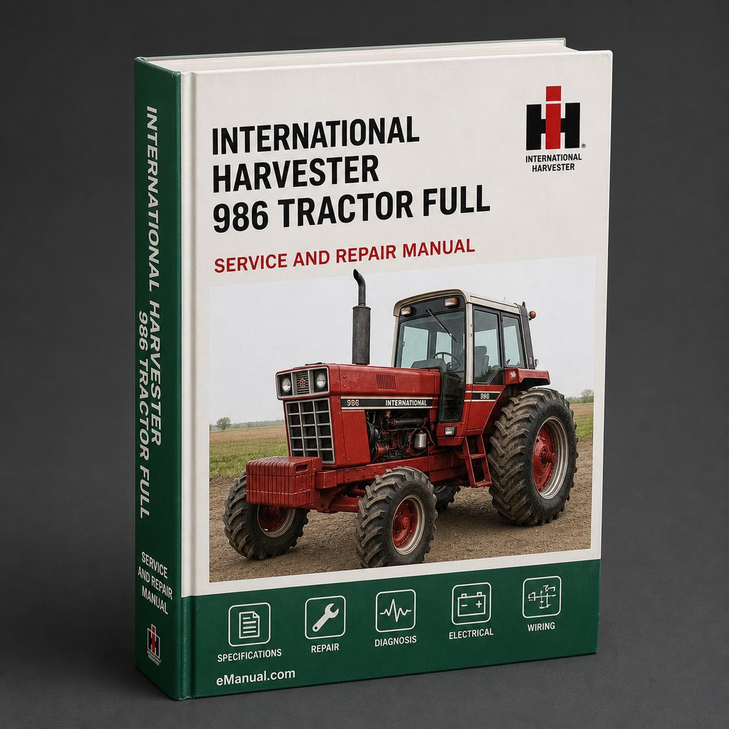 International Harvester 986 Tractor Full Service Repair Manual
