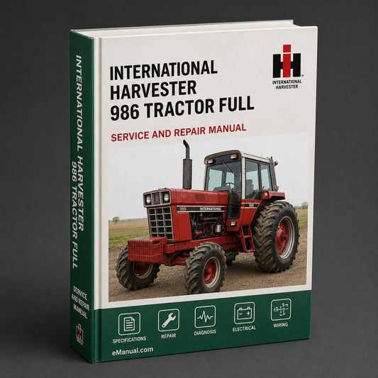 International Harvester 986 Tractor Full Service Repair Manual