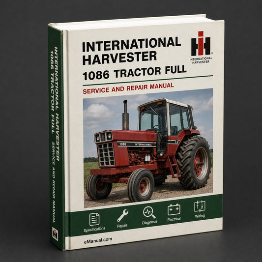 International Harvester 1086 Tractor Full Service Repair Manual
