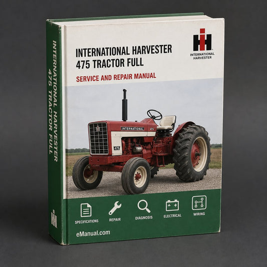 International Harvester 475 Tractor Full Service Repair Manual