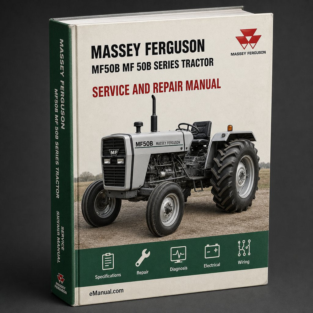 Massey Ferguson MF50B MF 50B Series Tractor Full Service Repair Manual