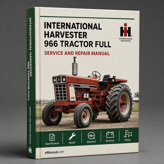 International Harvester 966 Tractor Full Service Repair Manual